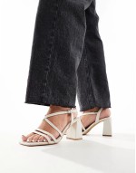 open toe sandal in white