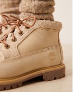 Nellie boots in off white nubuck