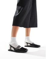 Cotton On ziggy slingback ballet pump in black