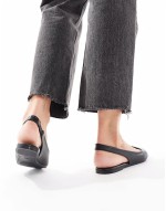 Cotton On prima slingback ballerina in black