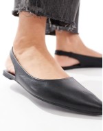 Cotton On prima slingback ballerina in black