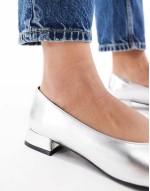Wide Fit Lavinia ballet in silver